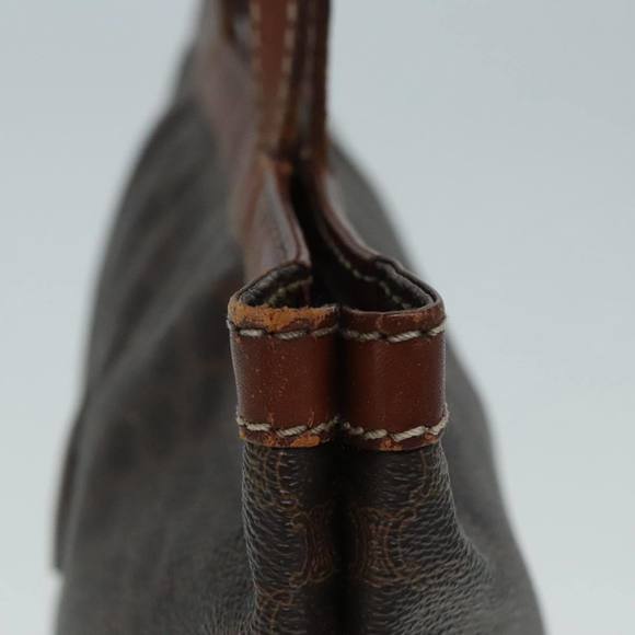 CELINE Macadam Canvas Hand Bag PVC Leather Brown Auth 92565 - Picture 5 of 16